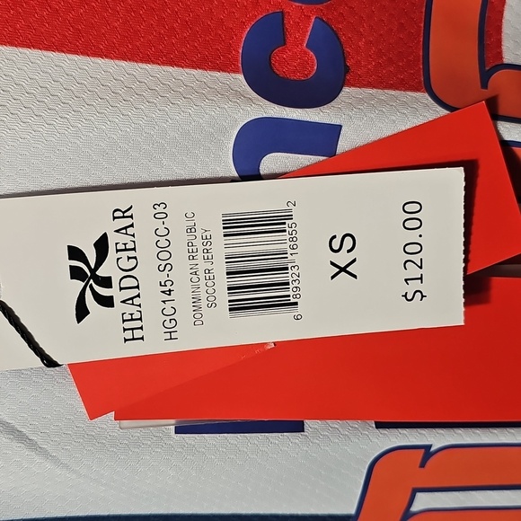 Dominican Republic Flag Soccer Jersey Size XS NWT - Picture 8 of 11
